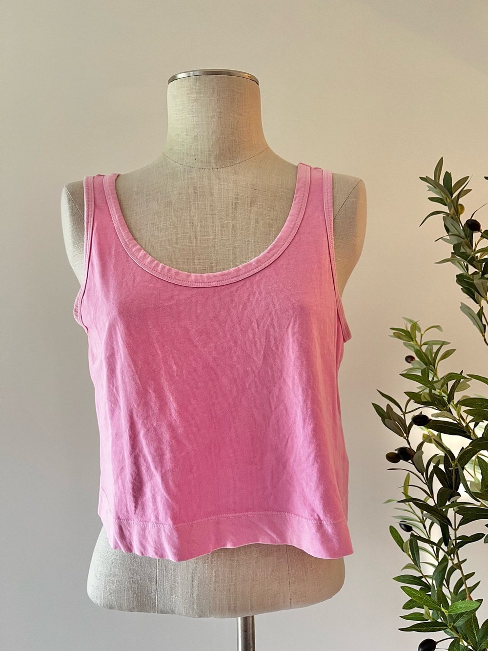 Old navy baby hot Pink Women's 100% Cotton Scoop Neck Flowy Tank Top